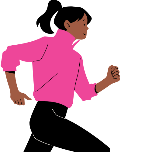 woman running