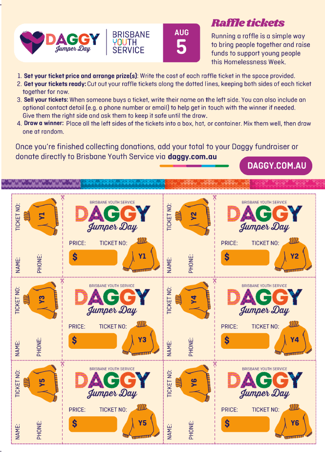 Raffle ticket template