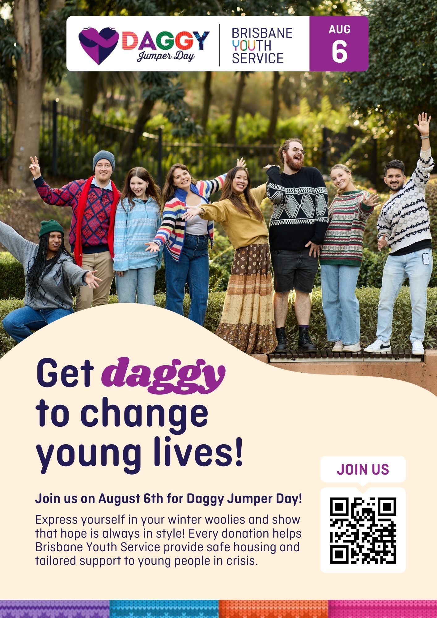 Get daggy to change young lives poster B