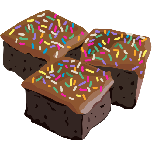 Brownies with sprinkes
